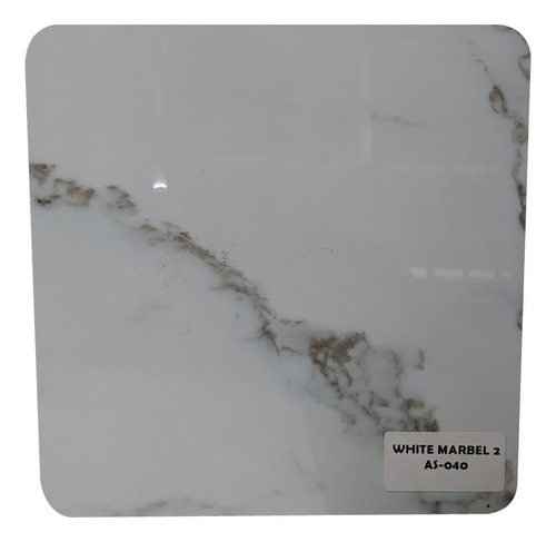 Pvc Decorativo White Marble2 3mm 1.22x2.80