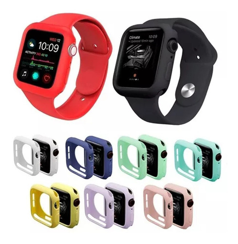 Kit Case + Pulseira Silicone App Smart Watch + Película E076