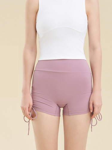 Pantalones Cortos Atléticos De Cintura Alta Yoga Hot Pants