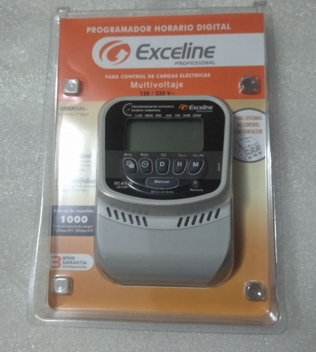 Reloj Programador Horario Digital Exceline