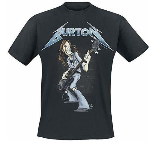 Playera 'metallica Cliff Burton' (negra)