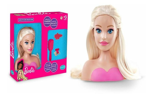 Barbie Mini Busto P/ Pentear Maquiar C/ Acessorios Original
