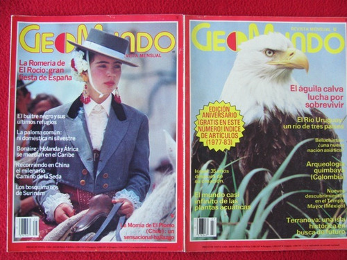 Dos Revistas Geomundo Vol 7 N°5 (mayo 1983) Y Vol 7 N°7 (jul