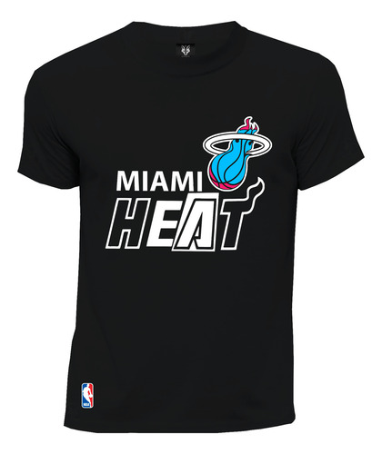 Camiseta Fanatico Basketball  Letras Nba Miami Heat