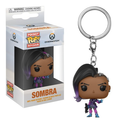 ¡Funko Pop! Llavero: Overwatch - Shadow