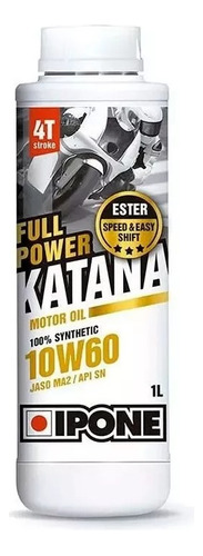 Aceite moto Ipone katana full power 10w60 4t sintético