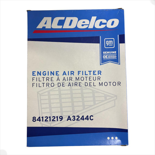 Filtro Aire Original Chevrolet Acdelco 84121219
