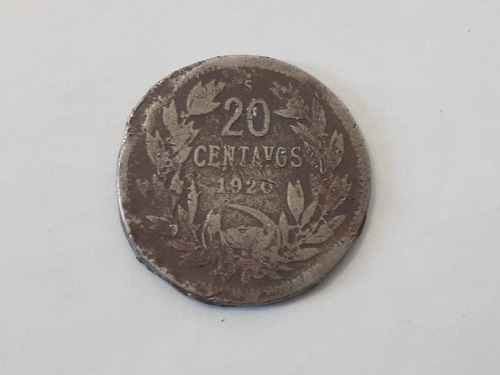 Moneda Chile 20 Centavos 1920 Niquel 20 En Numeros (x1020