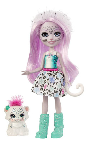 Enchantimals Sybill Snow Leopard Small Doll (6-in) & Flake