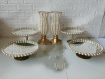 Comprar Kit 6 Peças Pedrarias ( 2 Vasos 4 Bandejas+espelhos)
