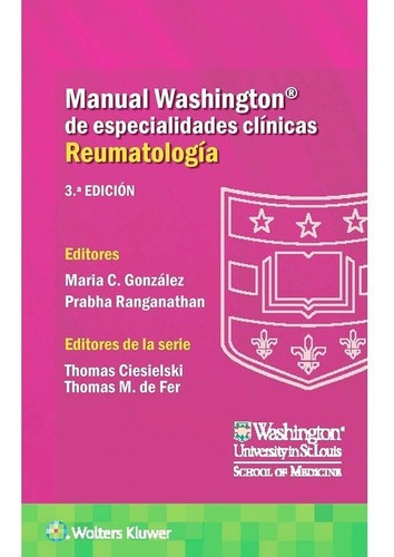 Libro Manual Washington De Reumatologia 3 Ed.