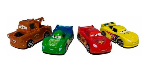 Set De Carritos Cars Rayo Mcqueen Equipo