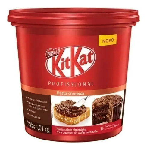 Pote De Kit Kat Gigante - 1kg - Para Cozinheiros - Nestle