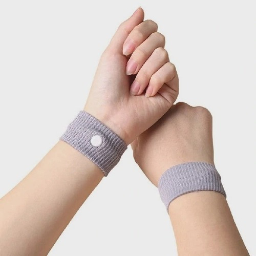 Par Pulseira Anti Enjoo E Náusea ,com Ponto De Pressão.