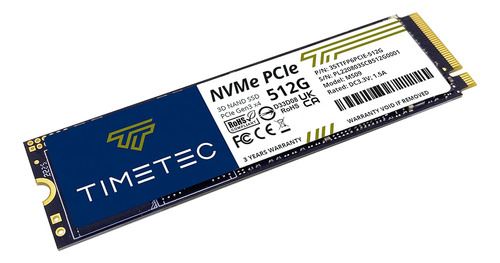 Disco Duro Solido Ssd | 512gb | M.2 2280 Nvme Pcie Gen3 X4