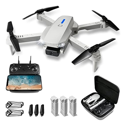 Drone Plegable Con Cámara Para Principiantes, 1080p Hd Fpv R