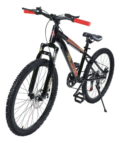 Bicicleta Suspension Rodado 24 Freno Disco 7 Velocidades Mtb