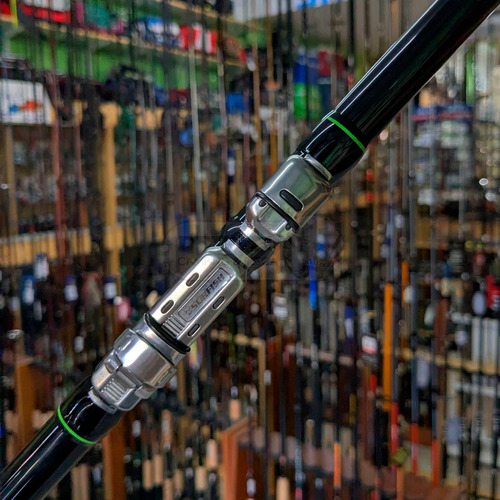 Caña Telescopica Surfish Fox 4m 15-40g Pesca Pejerrey Laguna Color Verde