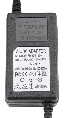 Adaptador Ac A Dc 3-12v 2a Velocidad Ajustable Del Motor De