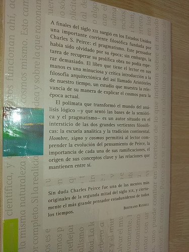 Hombre Signo Y Cosmos (charles S Peirce) Darin Mcnabb