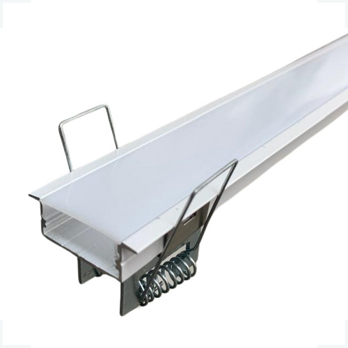 Kit 17 Perfil De Led Embutir 30mm 2m Com Presilhas