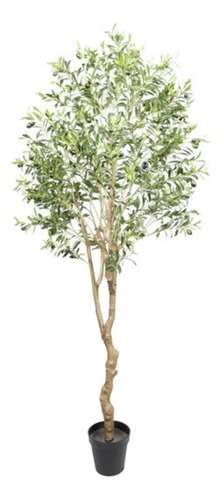 Árbol Artificial De Olivo De 210 Cm Con Protección Uv Color Verde