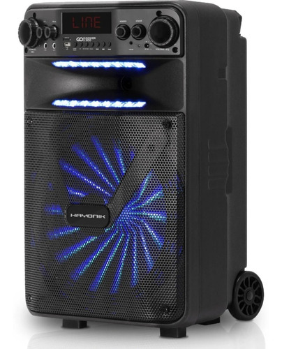 Caixa Multiuso Portátil Bt/microsd/usb/fm 100w 12' Hayonick