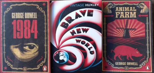 3 Libros Ingles - Animal Farm 1984 Brave New World - Penguin