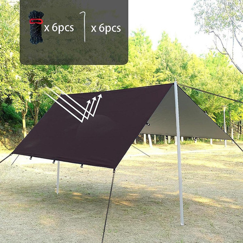 Hammock Camping Engranaje Impermeable Plegable Con Negro L