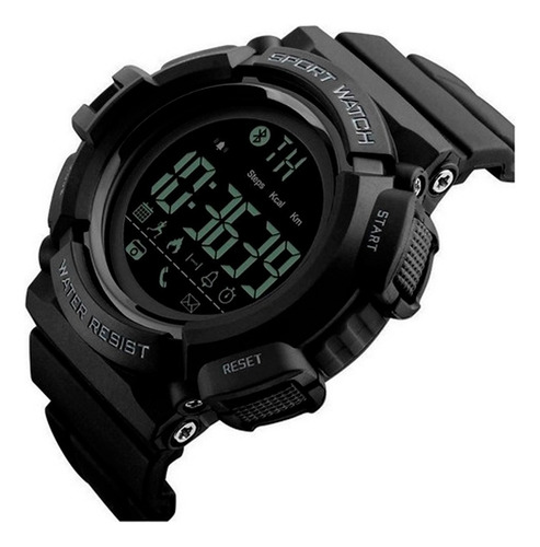 Reloj Tactico Militar Bluetooth Nt20 Sumergible Nictom Color de la malla Negro
