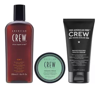 Shampoo 3 In 1 +forming Cream +shave Cream American Crew Men