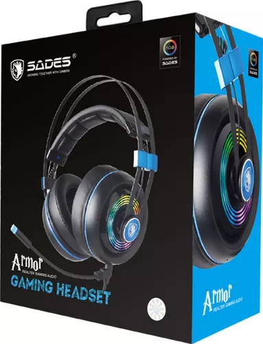 HEADSET GAMER RGB SADES ARMOR