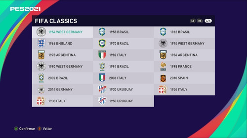 Option File Legends Pes 2021 (lendas + Atualizado)