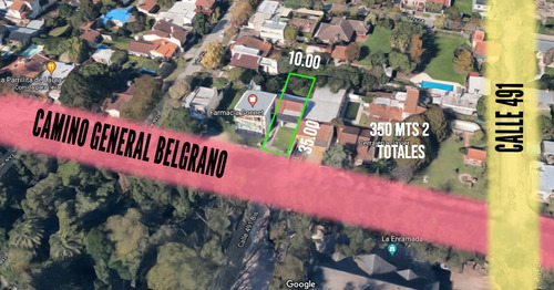 Terreno Venta 10x35 Mts- 350 Mts 2 Totales- Manuel B Gonnet
