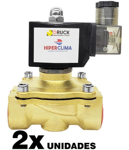 2x Válvulas Solenoide Diafragma 1 Polegada Normal Fechada