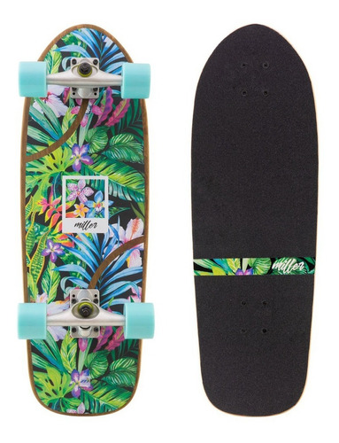 Skate Miller Paradise 30  Ancho 9''  Diseño Tropical Tabla