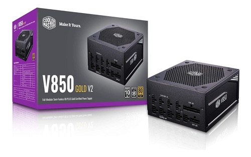 Fuente De Poder Cooler Master 850w Gold V2 Certificada Us-c
