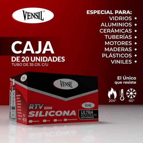 Silicon Gris Mini De 35g Alta Temperatura Vensil Grey