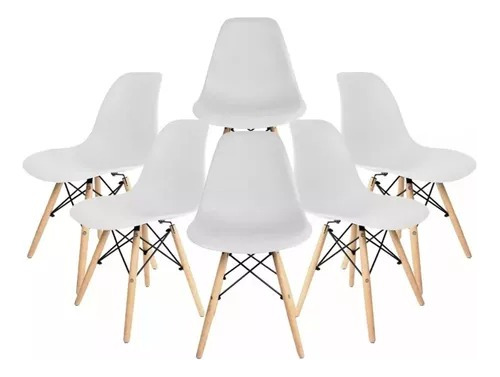 Set De 10 Sillas Eames Modernas Minimalista