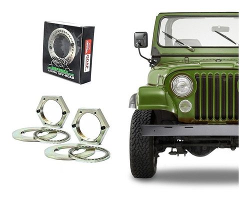 Porca X-lock Cubo Dianteiro - Willys (rural/f-75/jeep) - 2un