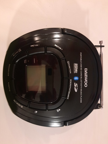 Imagen 5 de 5 de Radio Reproductor Portátil Usb Bluetooth Aux Sd Daewoo Am Fm