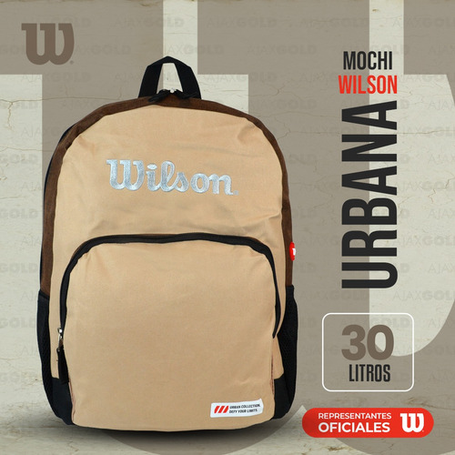 Imagen 3 de 10 de Mochila Wilson Porta Notebook Urbana Deportes Gym Reforzada