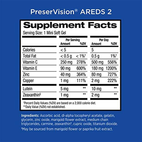 Preservision Areds 2 - Vitamina Para Los Ojos 130 Ct