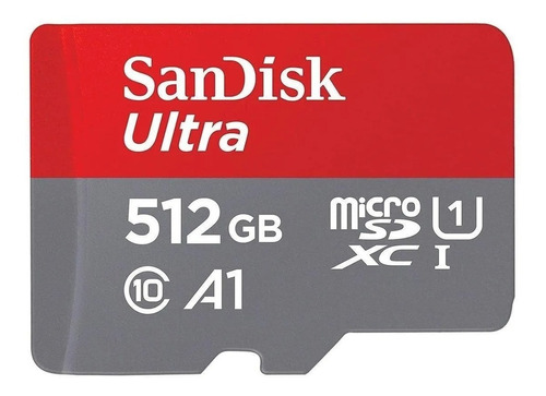 Tarjeta de memoria SanDisk SDSQUAR-512G-GN6MA  Ultra con adaptador SD 512GB