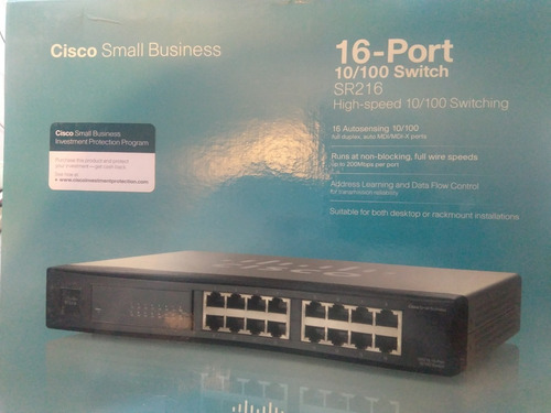 Switch Cisco Sr216 16 Puertos 10/100
