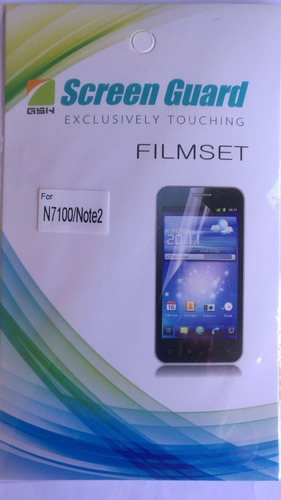 Pack 2 Film Protector Pantalla Para Note 2 N7100 