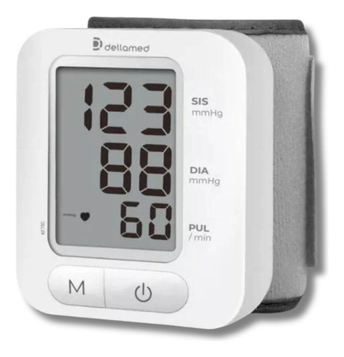 Aparelho De Pressão Arterial Digital Pulso Idoso Automático Super KF-75C Dellamed