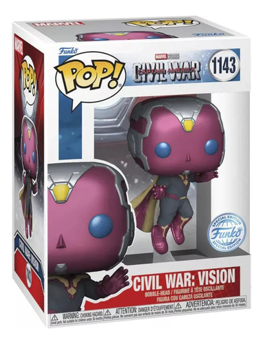 ¡Funko Pop! Marvel Capitán América: Civil War - Visión 1143