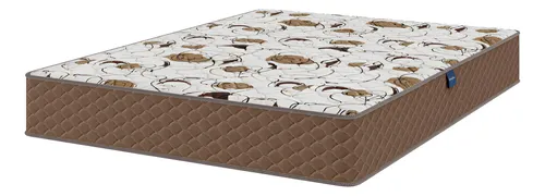 Colchão Casal D33 Extra Firme 138x188x24cm Eliana Umaflex Marrom ...