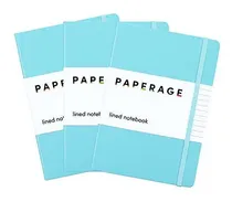 Comprar Libretas Con Separador Azul Claro De Hojas Rayadas 3 Piezas